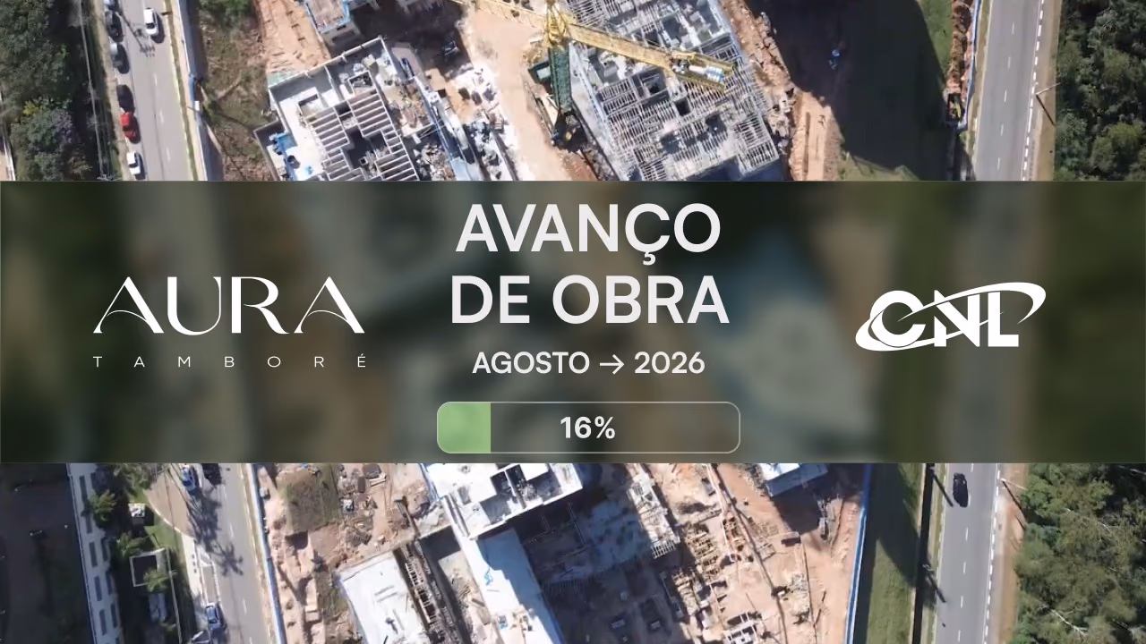 Vista da obra do Aura Tamboré